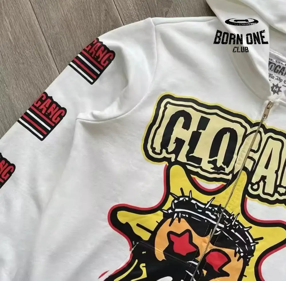 Moletom Glo Gang White the Glo Boyz