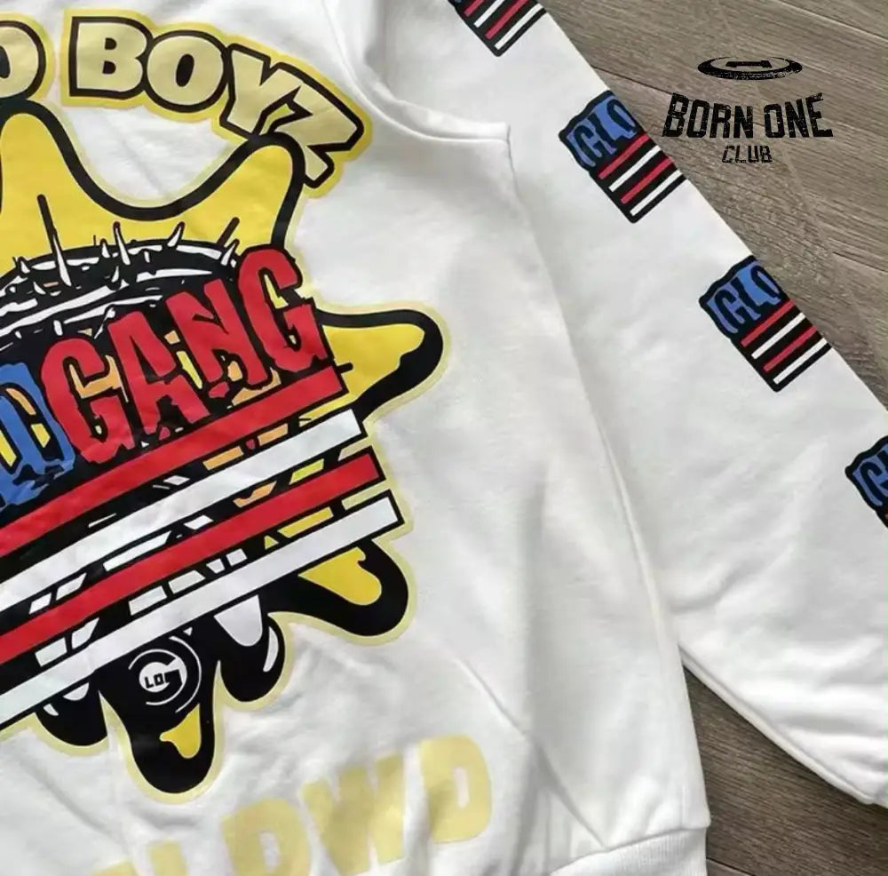 Moletom Glo Gang White the Glo Boyz
