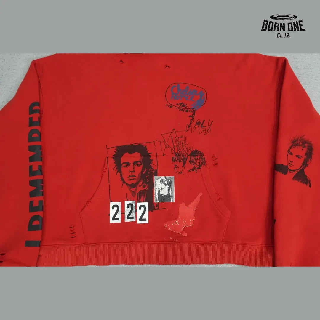 Moletom Paly Hollywood Chelsea Hotel Hoodie Red