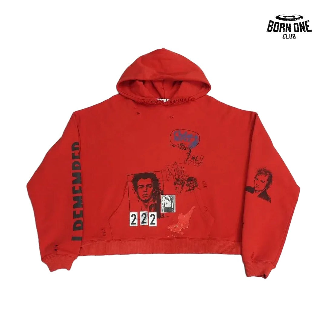 Moletom Paly Hollywood Chelsea Hotel Hoodie Red