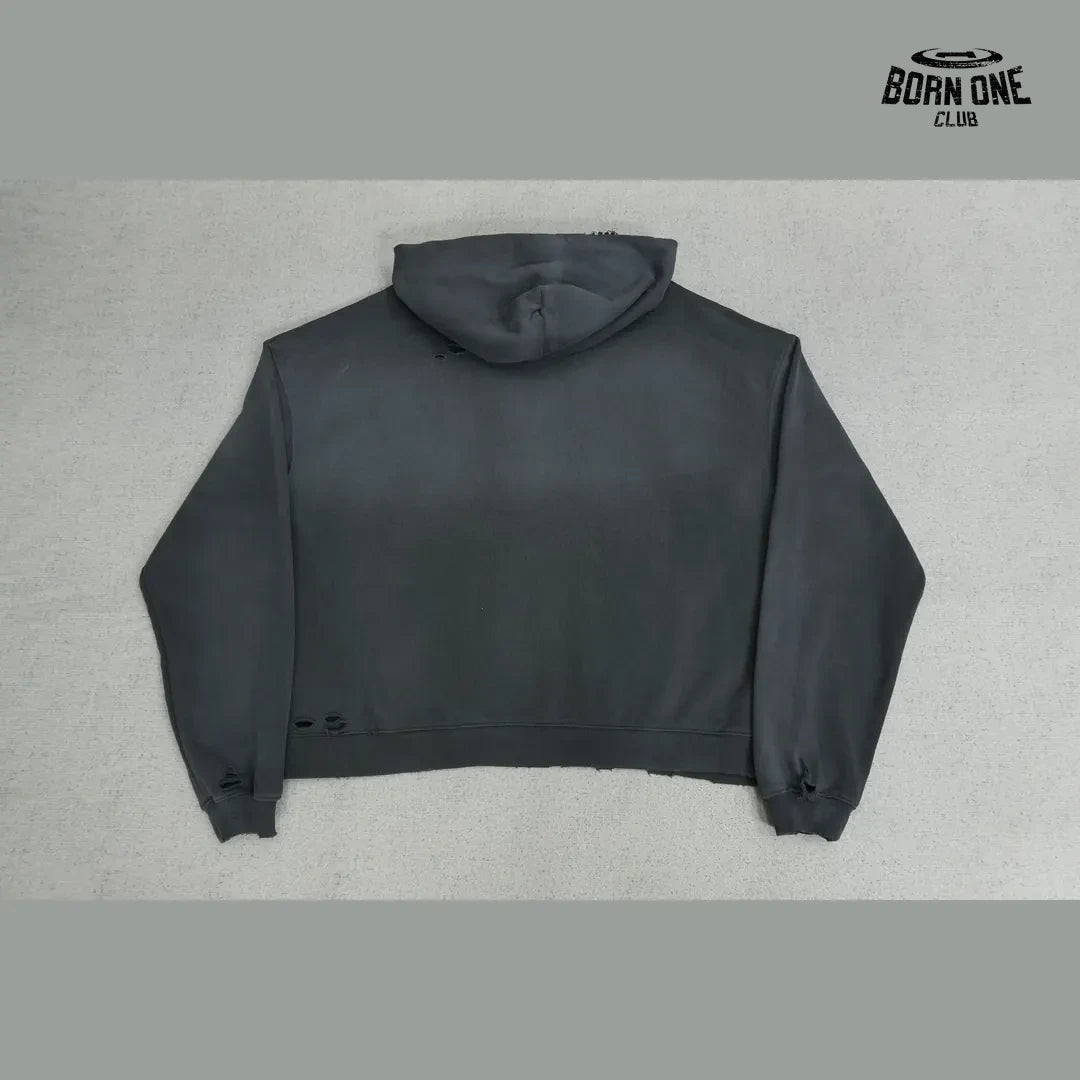 Moletom Paly Hollywood Distressed Logo Hoodie Black