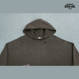Moletom Paly Hollywood Distressed Logo Hoodie Brown