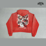 Moletom Paly Hollywood Father Yod Aquarian Hoodie Red
