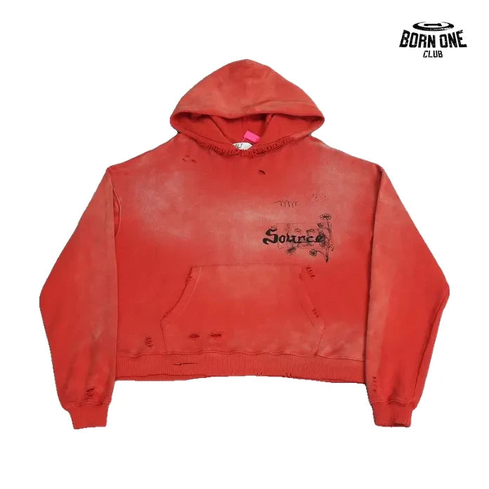 Moletom Paly Hollywood Father Yod Aquarian Hoodie Red
