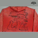 Moletom Paly Hollywood Love 67 Screen Hoodie Red