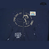 Moletom Paly Hollywood One Day At A Time Zip Up Hoodie Navy
