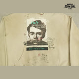Moletom Paly Hollywood Portrait Print Hoodie Cream