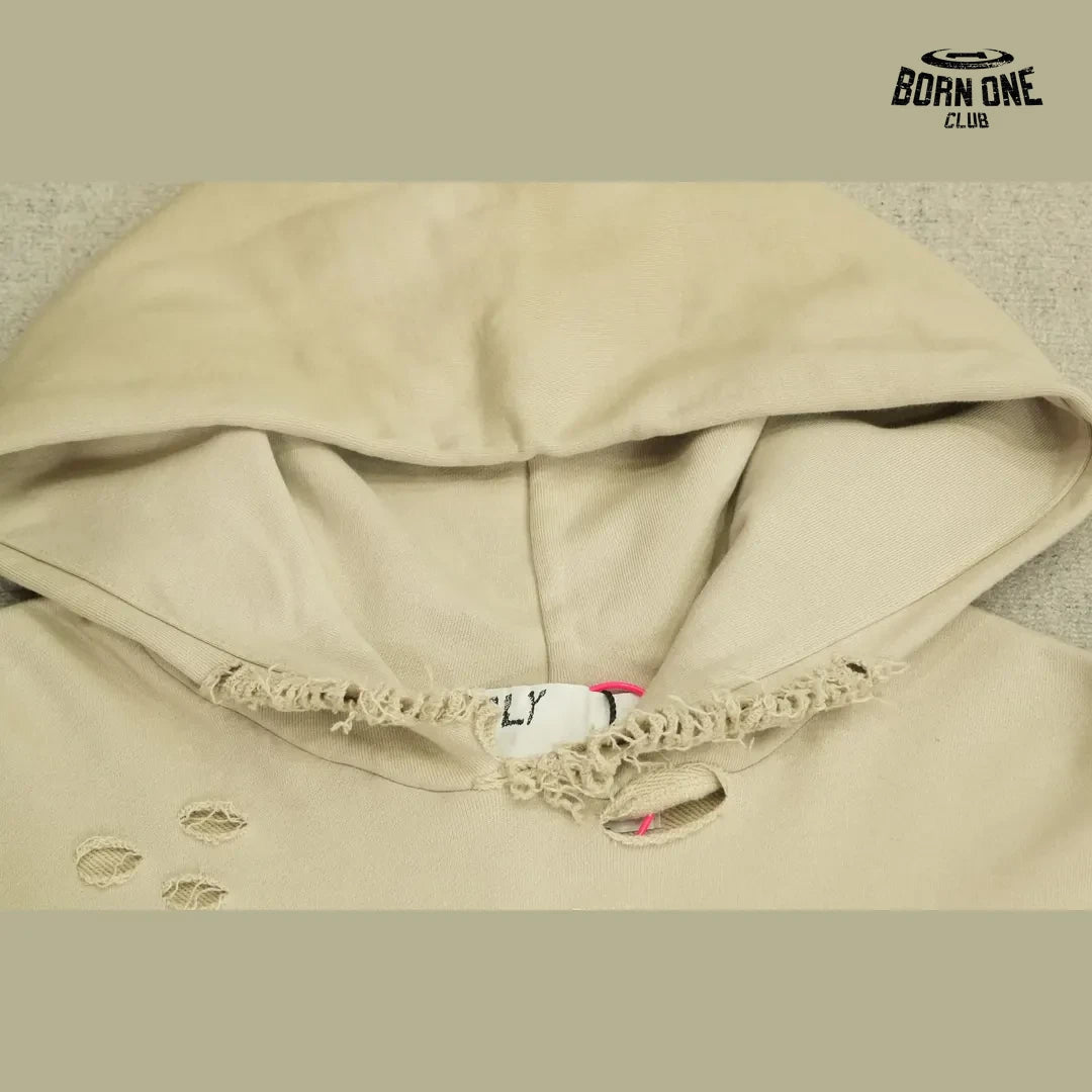 Moletom Paly Hollywood Portrait Print Hoodie Cream