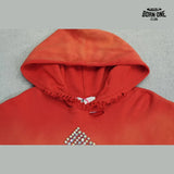 Moletom Paly Hollywood Rhinestone Patch Hoodie Red