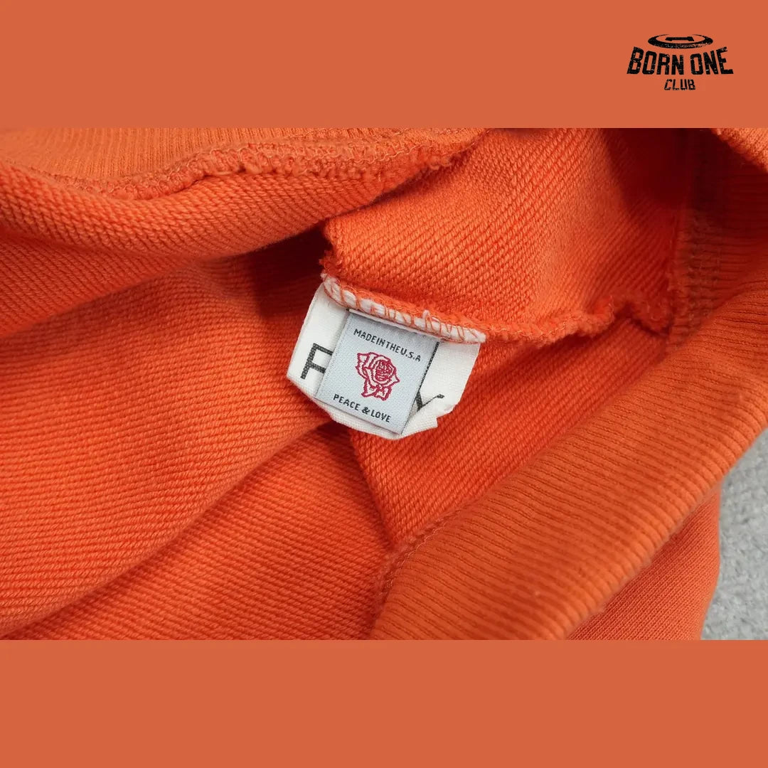 Moletom Paly Hollywood Rolling Stones Zip Up Hoodie Orange