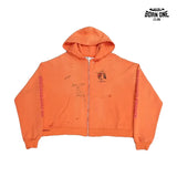 Moletom Paly Hollywood Rolling Stones Zip Up Hoodie Orange