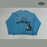 Moletom Paly Hollywood Smiley Graffiti Crewneck Blue