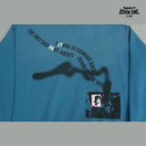 Moletom Paly Hollywood Smiley Graffiti Crewneck Blue