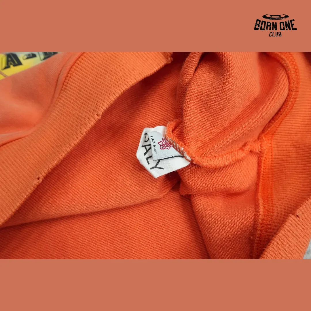 Moletom Paly Hollywood Star Graphic Hoodie Orange