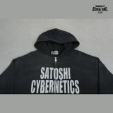 Moletom Satoshi Nakamoto Cybernetics Zip Up Hoodie Black