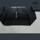 Moletom Satoshi Nakamoto Distressed Logo Zip Up Hoodie Black