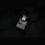 Moletom Satoshi Nakamoto Distressed Logo Zip Up Hoodie Black