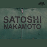 Moletom Satoshi Nakamoto Distressed Logo Zip Up Hoodie Green