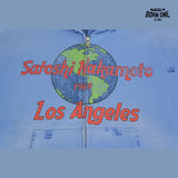 Moletom Satoshi Nakamoto Los Angeles Globe Zip Up Hoodie Blue