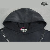 Moletom Satoshi Nakamoto Rhinestone Logo Hoodie Black