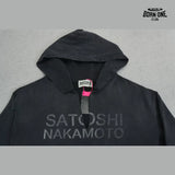 Moletom Satoshi Nakamoto Tonal Logo Studded Hoodie Black