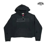 Moletom Satoshi Nakamoto Tonal Logo Studded Hoodie Black