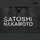 Moletom Satoshi Nakamoto Washed Logo Hoodie Black