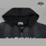 Moletom Satoshi Nakamoto Washed Logo Hoodie Black