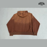 Moletom Satoshi Nakamoto Washed Logo Pocket Hoodie Brown