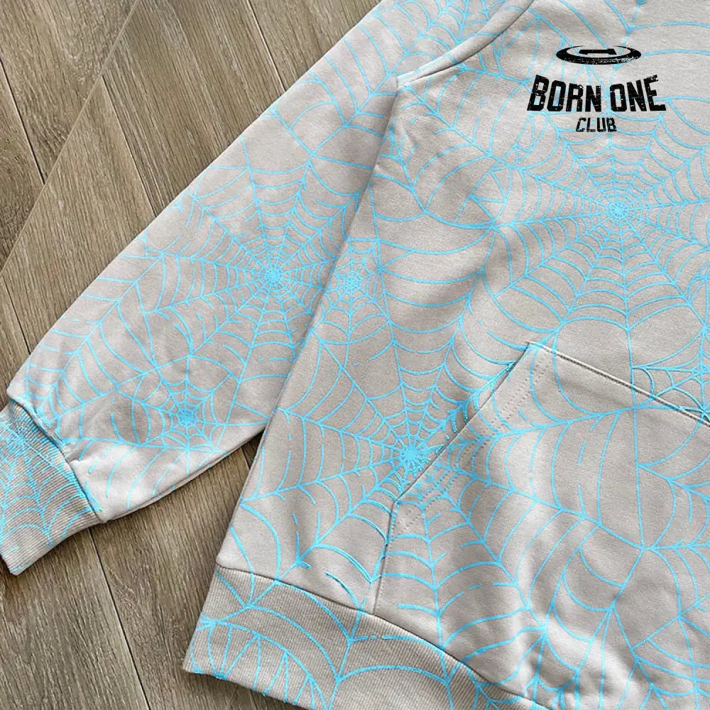 Moletom Sp5der Grey and Blue
