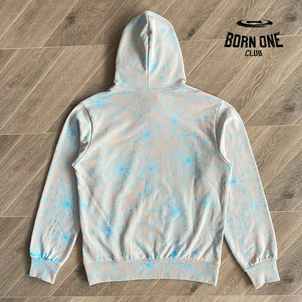 Moletom Sp5der Grey and Blue