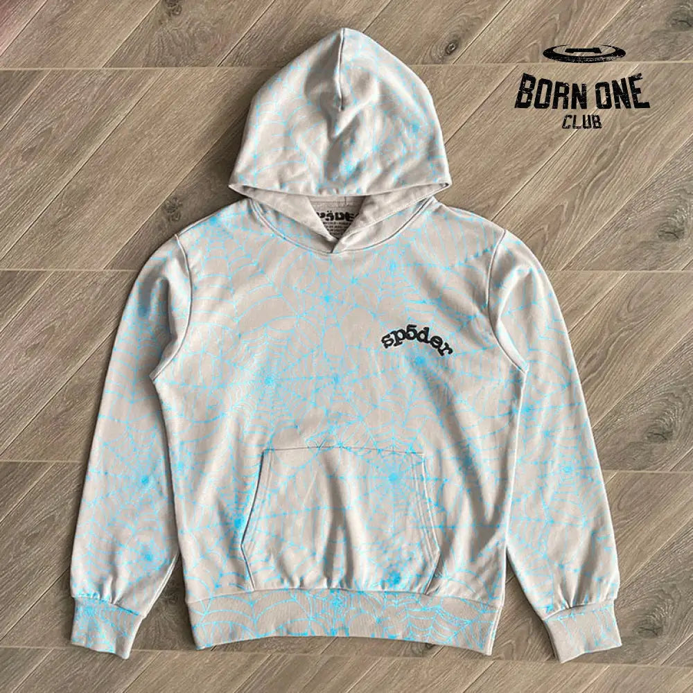 Moletom Sp5der Grey and Blue