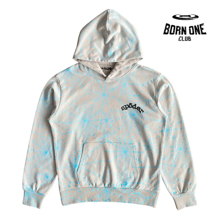 Moletom Sp5der Grey and Blue