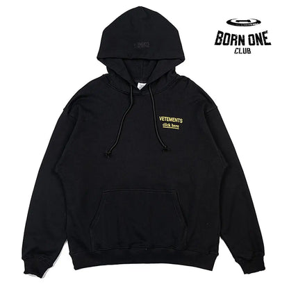 Moletom Vetements ’Click here’
