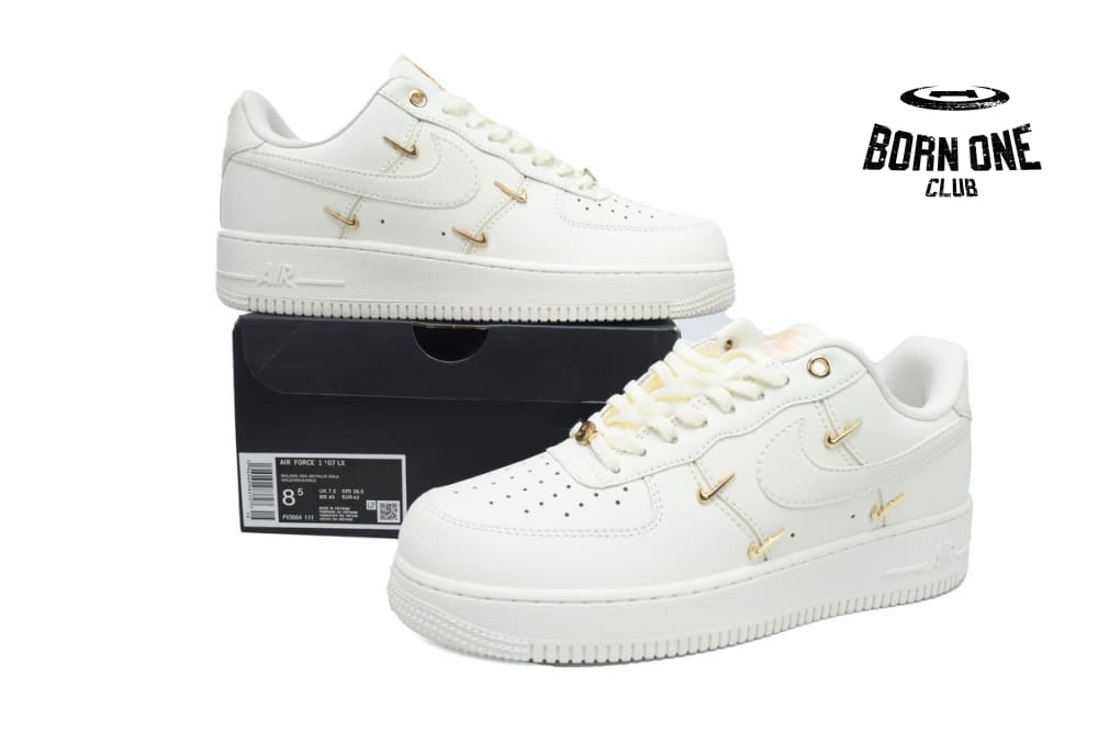 Nike Air Force 1 '07 LX CN Sail Gold Mini Swooshes FV3654-111