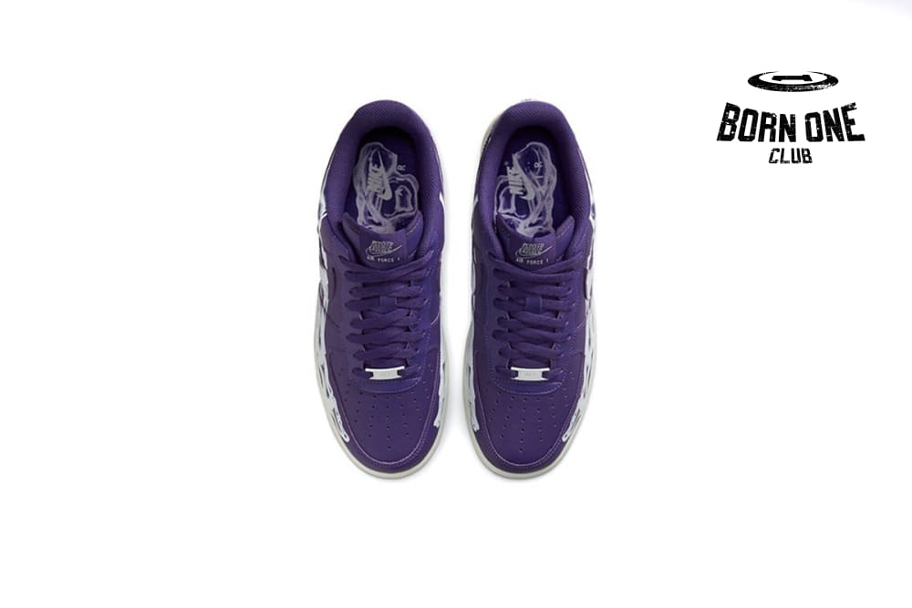 Nike Air Force 1 Low '07 QS Purple Skeleton Halloween (2021) CU8067-500