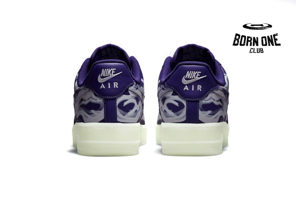 Nike Air Force 1 Low '07 QS Purple Skeleton Halloween (2021) CU8067-500