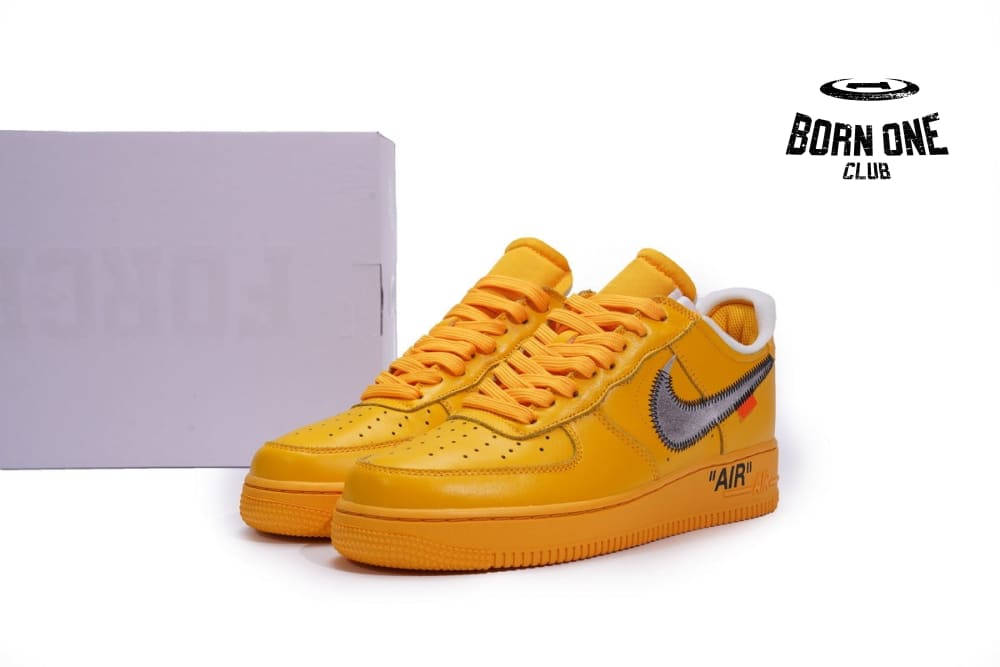 Nike Air Force 1 Low OFF-WHITE University Gold Metallic Silver DD1876-700