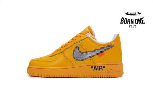 Nike Air Force 1 Low OFF-WHITE University Gold Metallic Silver DD1876-700