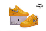 Nike Air Force 1 Low OFF-WHITE University Gold Metallic Silver DD1876-700