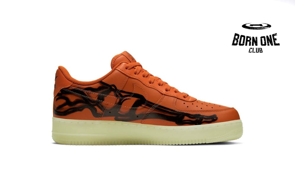 Nike Air Force 1 Low Orange Skeleton Halloween (2020) CU8067-800