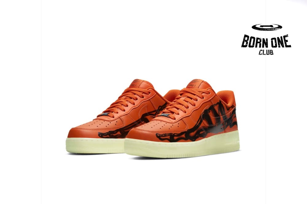 Nike Air Force 1 Low Orange Skeleton Halloween (2020) CU8067-800