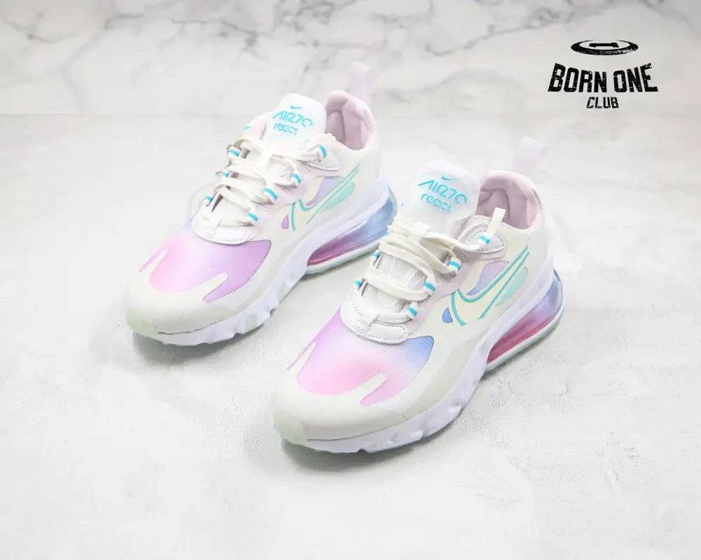 Nike Air Max 270 React Summit White Bleached Aqua Nike Air Max 270 React Summit White Bleached Aqua