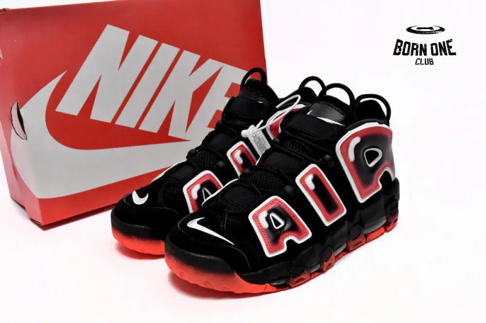 Nike Air More Uptempo Black And Red