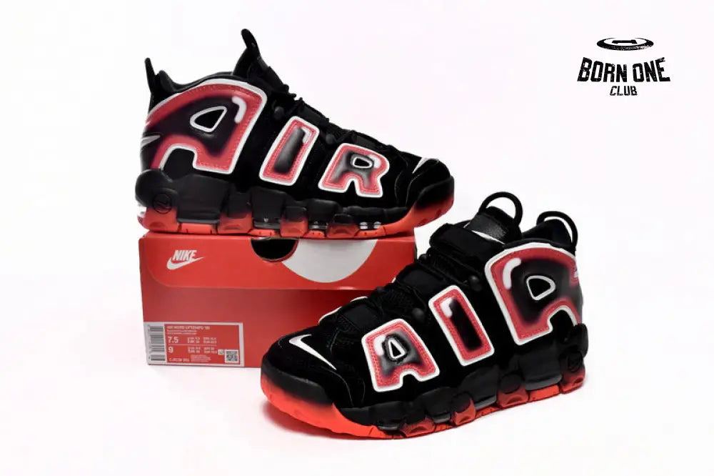 Nike Air More Uptempo Black And Red