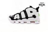 Nike Air More Uptempo Black And White Green Tick