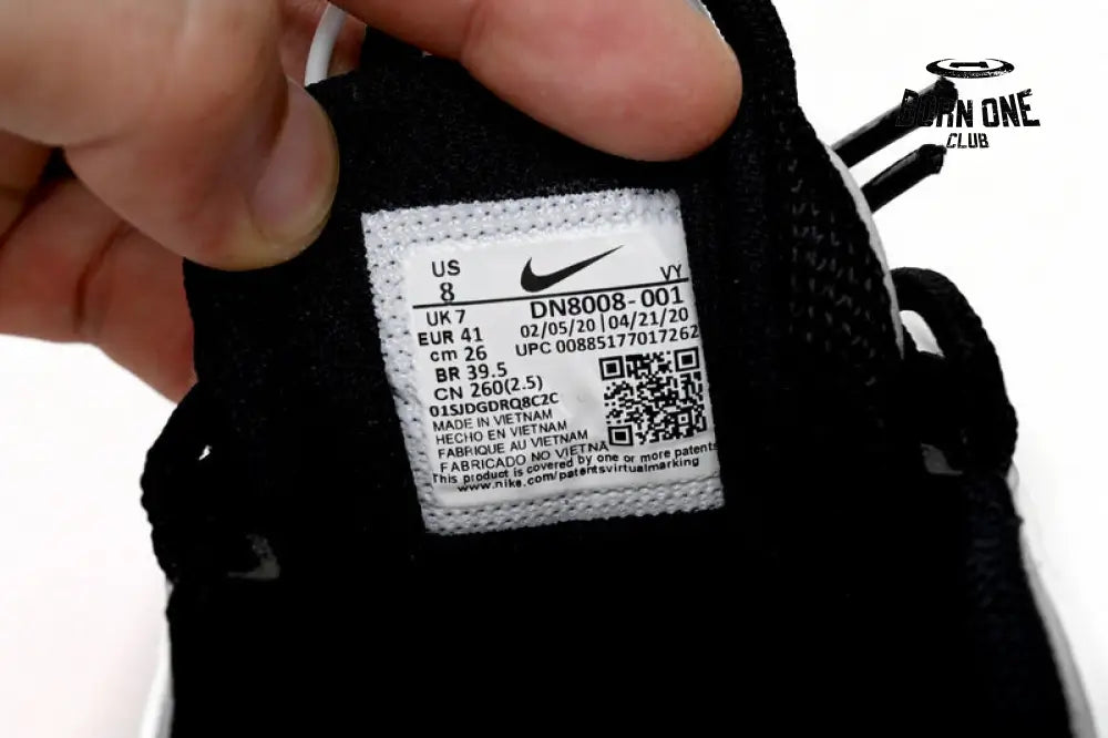 Nike Air More Uptempo Black And White Green Tick