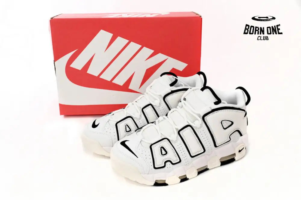 Nike Air More Uptempo White And Black Edges