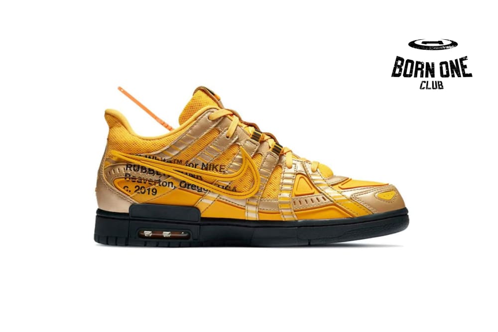 Nike Air Rubber Dunk Low Off-White University Gold CU6015-700