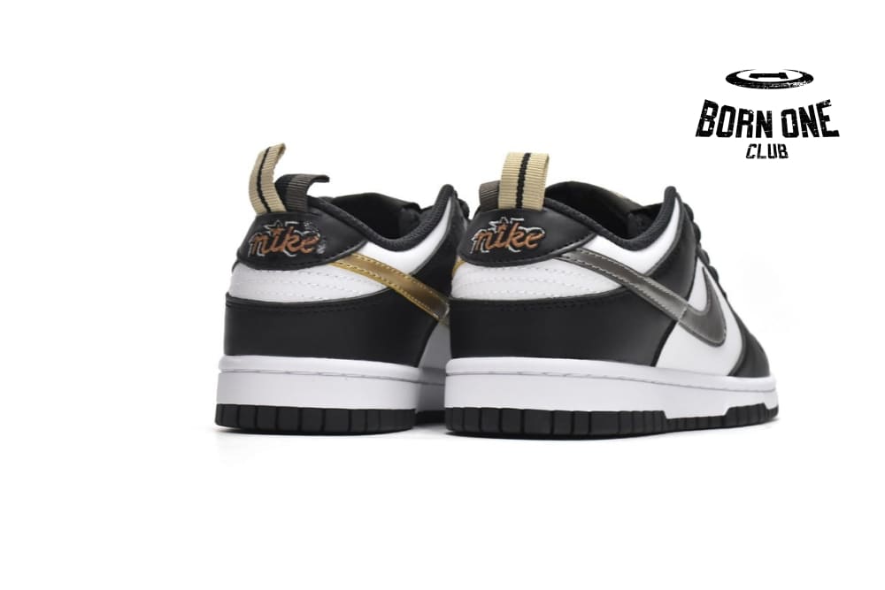 Nike Dunk Low Black White Metallic DH9764-001
